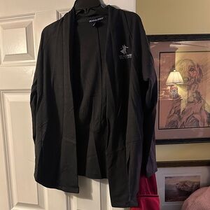 Black Open Cardigan with two pockets